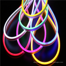 12V double color 120LEDS mini size ultra thin neon flex rope light for building and signs